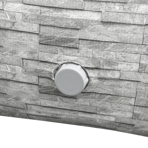 Ensemble de piscine d'extérieur gonflable à pierre empilée Fast Set de Bestway, 10 pi x 26&nbsp;po