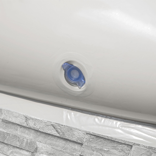 Ensemble de piscine d'extérieur gonflable à pierre empilée Fast Set de Bestway, 10 pi x 26&nbsp;po