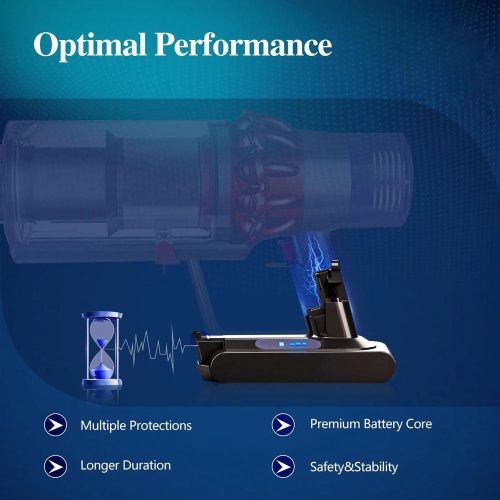 DR. BATTERY 25.2V Dyson Battery for V10 SV12 Absolute Animal Pro Fluffy Motorhead Total Clean Mattress Allergy Cyclone Trigger Series