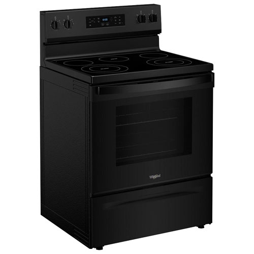 Cuisinière électrique autonome à 5 éléments 5,3 pi³ 30 po de Whirlpool - Noir