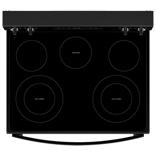 Cuisinière électrique autonome à 5 éléments 5,3 pi³ 30 po de Whirlpool - Noir