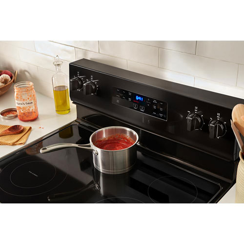 Cuisinière électrique autonome à 5 éléments 5,3 pi³ 30 po de Whirlpool - Noir