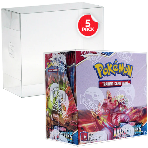 Evoretro Pokemon Booster Box: PET Protector Soft Crease 0.5MM 5-Pack