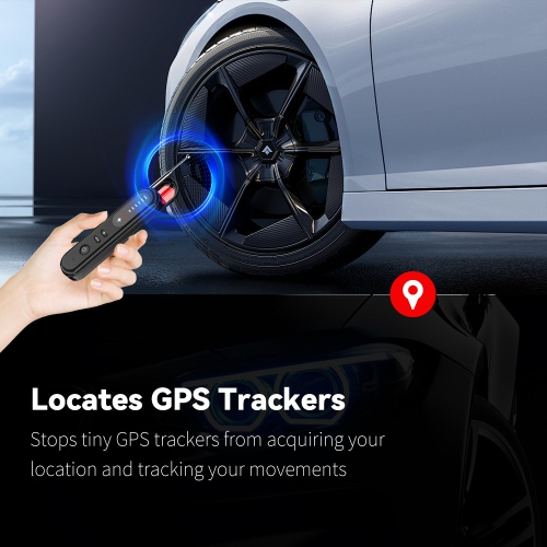 Camera detector GPS wireless signal hotel anti-sneak infrared detector fast and accurate detection - black