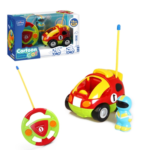 Véhicule électrique télécommandé pour enfants Cartoon 2.4G Educational Remote Control Police Car jouet, cadeau intime pour garçons et filles -