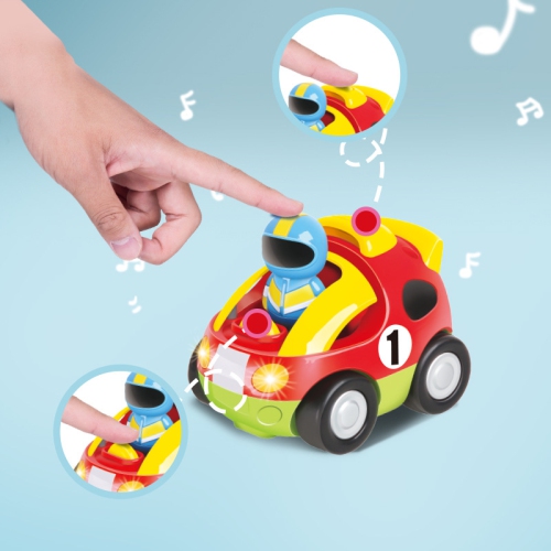 Véhicule électrique télécommandé pour enfants Cartoon 2.4G Educational Remote Control Police Car jouet, cadeau intime pour garçons et filles -