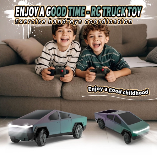 2.4GHz remote control truck, children's electric car truck toy, remote control car boy toy children's birthday gift-2.4G remote control car [single