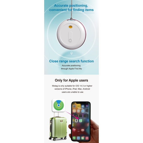 Motag Anti-lost Device Waterproof IP67 Plastic Wallet Car Tracking Key Item Locator Certified Elderly Anti-lost Locator Wallet Key Item Car Pet