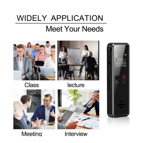 S267 Voice Recorder Lithium Battery 41 Hours Type C Interface 27 Languages Digital Voice Recorder Mp3 Player Audio Recording Device 64GB