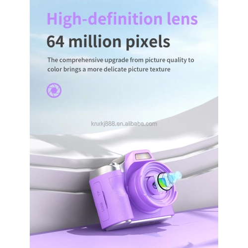 HD digital camera small SLR student party selfie video portable mini CCD camera retro fashion digital camera 4K HD - white + 32G memory card + card