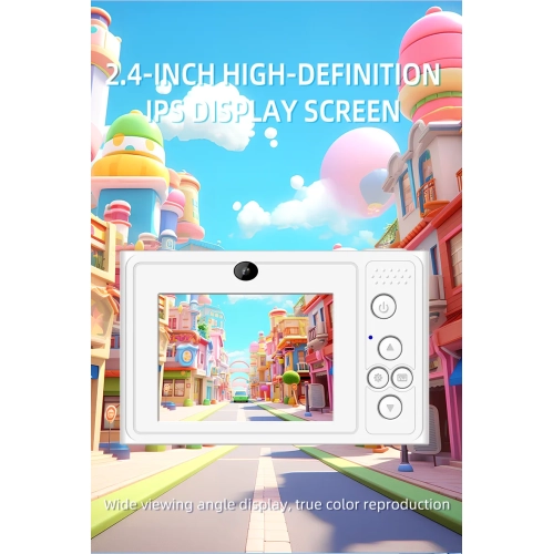 K09 Appareil photo numérique étudiant HD Selfie Téléphone portable abordable Appareil photo CCD K09 rose standard + carte 32G + adaptateur de TYPE C