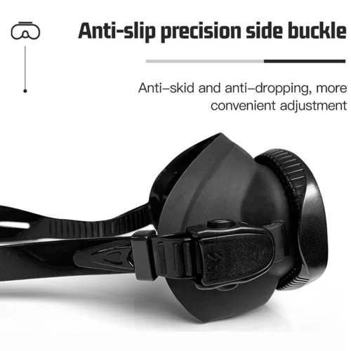 Professional men's and women's small free diving goggles snorkeling equipment swimming goggles - with bracket to install the diving camera yourself -