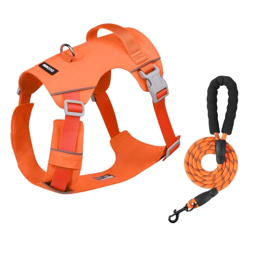 Nouvel ourlet léger avec corde de traction de rechange, laisse réfléchissante étanche et à séchage rapide pour chiens, taille M 15 catties to