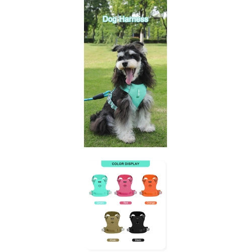 Nouvel ourlet léger avec corde de traction de rechange, laisse réfléchissante étanche et à séchage rapide pour chiens, taille M 15 catties to