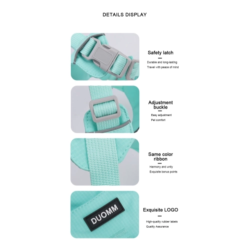 Nouvel ourlet léger avec corde de traction de rechange, laisse réfléchissante étanche et à séchage rapide pour chien, taille M 15 catties to