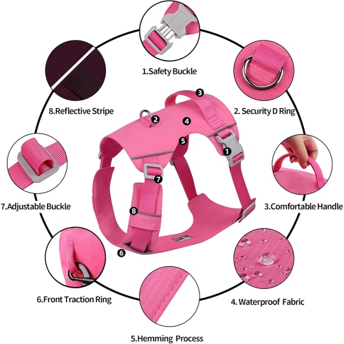 Nouvelle sangle d'ourlet de rechange légère laisse réfléchissante étanche pour chien à séchage rapide corde de traction pour chiens taille M, 15