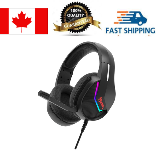 MARVO  Tactic 40 H8618 USB2.0 Wired Over-Ear RGB Backlight Gaming Headset With Microphone_Black