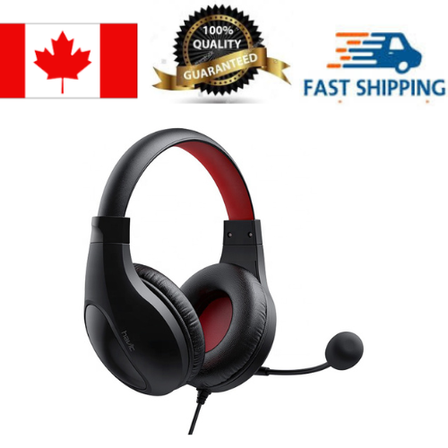 Havit HV-H2116D Stereo 3.5mm plug Headset with Microphone_Black