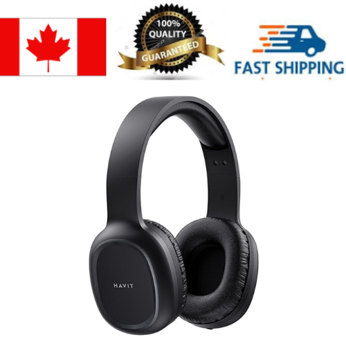 HAVIT  H2590Bt Pro Wireless Bluetooth V5.1 Multifunction Headphone, Folding Design_Black