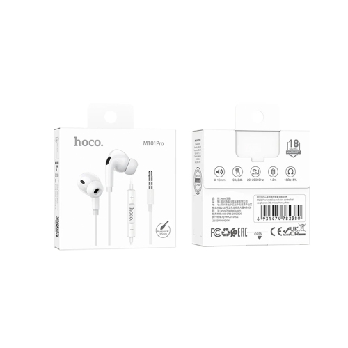 HOCO M101 Pro 3.5mm Jack Wire-Controled Digital Earphones with Microphone