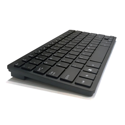 Universal wired USB 78-Key Ultra-thin Chocolate Mini Keyboard Portable For Desktop Computer Laptop PC_Black