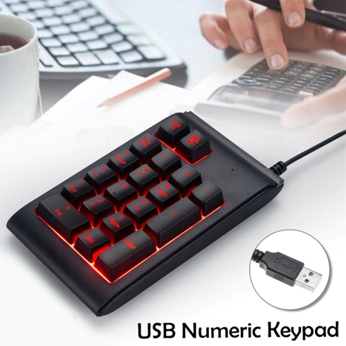 USB RGB Backlight 19 keys Numeric keypad