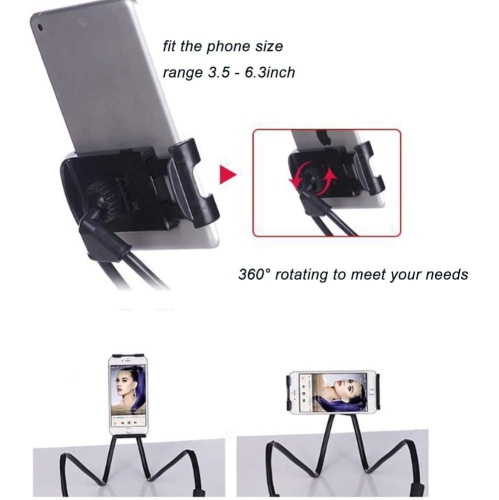 Leisure Desktop Mobile Phone Holder Tablet Lazy Universal Neck Hanging Creative Portable Car Holder Lazy Hanging on the Neck Rotating Neck Support