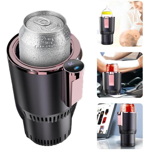 2 in 1 Car Cup Insulation Cooler Smart Car Cup Holder Car Cooling Heating Cup Holder Car Glass Cup Holder Practical Car Refrigerator Cooler