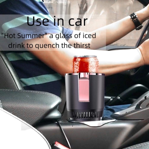 2 in 1 Car Cup Insulation Cooler Smart Car Cup Holder Car Cooling Heating Cup Holder Car Glass Cup Holder Practical Car Refrigerator Cooler