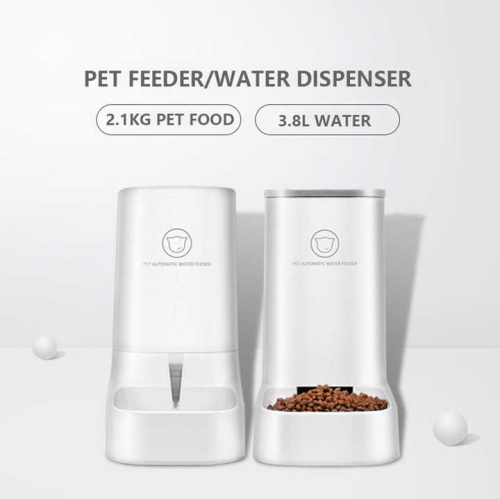 Automatic water feeder, 1 approx. 3.8L water dispenser, small pet water dispenser with automatic dispensing function, suitable for cats, dogs and