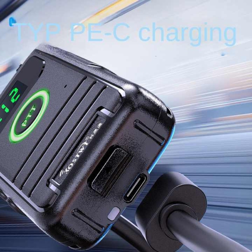 Ultra-thin mini intercom micro wireless outdoor hotel restaurant civilian handheld small intercom high power single black