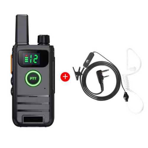 Ultra-thin mini intercom micro wireless outdoor hotel restaurant civilian handheld small intercom high power single black