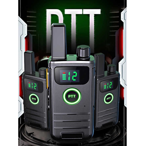 Ultra-thin mini intercom micro wireless outdoor hotel restaurant civilian handheld small intercom high power single black