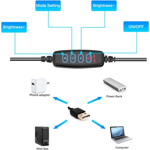 LED Selfie Ring Light - Suitable for Phones and Cameras, Can be Used for /Video/Vlog/TikTok10 Inch Ring Light + Hose Phone Clip + Metal Tripod +