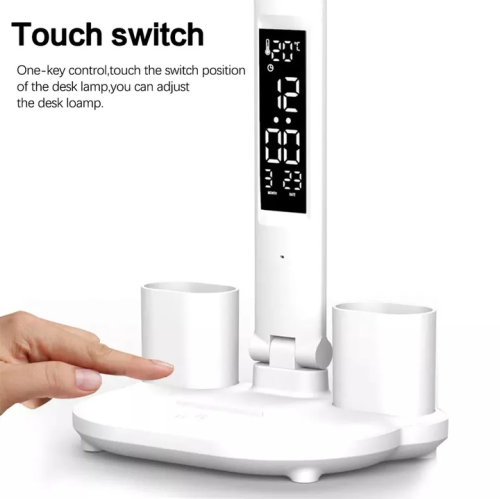 LED study desk lamp | Foldable and rechargeable dormitory desk | Intelligent dimming + no blue light hazards | Wireless mini UV LED touch screen for