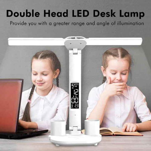 LED study desk lamp | Foldable and rechargeable dormitory desk | Intelligent dimming + no blue light hazards | Wireless mini UV LED touch screen for