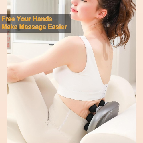 6 Heads Massage Gun Deep Tissue Back Massage for Athletes Legs, Arms, Waist, Back - Full Body Muscle Pain Relief, 9 Levels 9 Modes Percussion