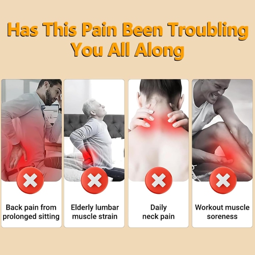 6 Heads Massage Gun Deep Tissue Back Massage for Athletes Legs, Arms, Waist, Back - Full Body Muscle Pain Relief, 9 Levels 9 Modes Percussion