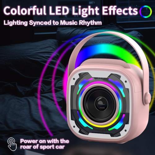 Adults Kids Mini Karaoke Machine, Portable Bluetooth Speaker, Wireless Karaoke Microphone, Singing Machine Christmas Toy for Girls Ages 3 to 12 Dual