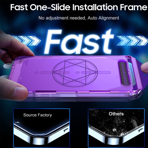 iPhone 16 ProMax Privacy Screen Protector Auto Alignment Kit Screen Protector Made of Top Quality Tempered Glass