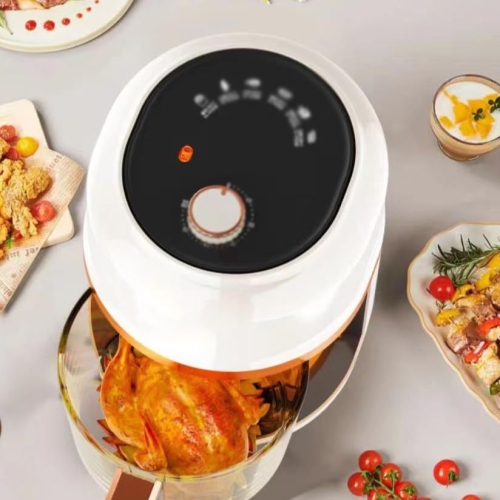 Flip-free air fryer household glass fully automatic multi-function large-capacity electric fryer air fryer household large-capacity intelligent