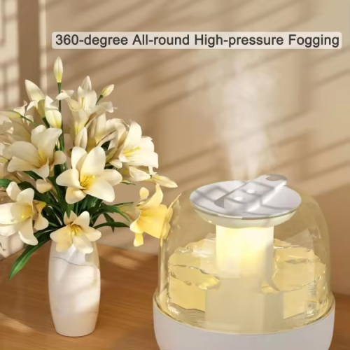3.5L double spray large fog volume/atmosphere light double spray humidifier large water tank + USB portable power silent home office aromatherapy