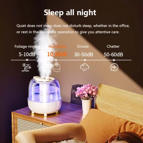 3.5L double spray large fog volume/atmosphere light double spray humidifier large water tank + USB portable power silent home office aromatherapy