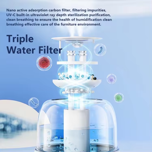 3.5L double spray large fog volume/atmosphere light double spray humidifier large water tank + USB portable power silent home office aromatherapy