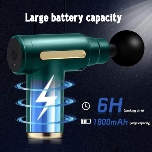 Fascia gun muscle relaxer électrique vibration silencieux pistolet de massage épaule cou jambe masseur de taille LCD modèle