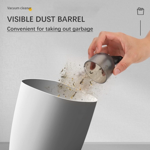 Office cleaning artifact | USB charging | Ultra-quiet design | One-touch removal of keyboard/stationery/snack crumbs, 0.2 lb 2200Pa rechargeable