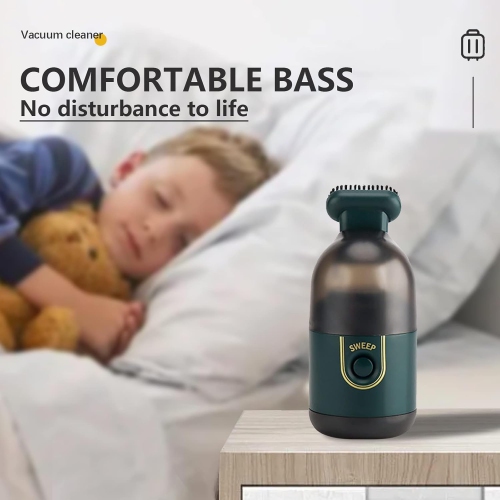 Office cleaning artifact | USB charging | Ultra-quiet design | One-touch removal of keyboard/stationery/snack crumbs, 0.2 lb 2200Pa rechargeable