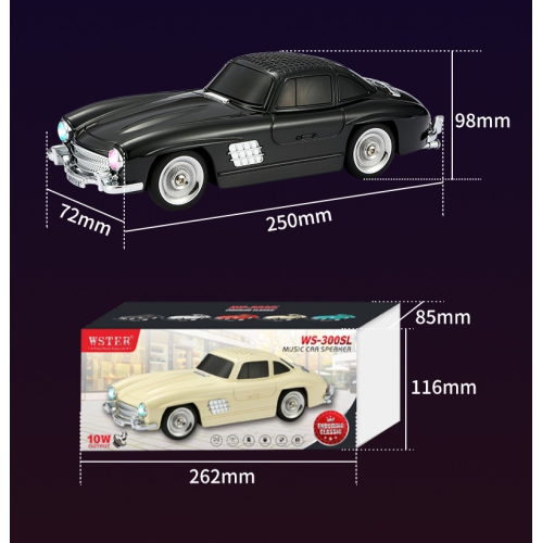 Antique car Bluetooth speaker Metal body + heavy bass Support TF card / USB wireless Bluetooth speaker wireless speaker USB charging heavy bass music