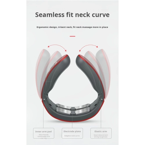 Neck protector, household cervical massager, neck massager, hot compress neck massager - 820 red