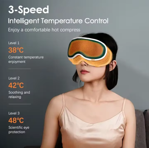 Appareil de massage pour les yeux Window Vision de 3D pour soulager la fatigue oculaire Massage intelligent compresse chaude et froide Masque pour